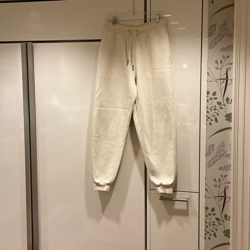 AMI Paris Logo Patch drawstring track pants. Size M